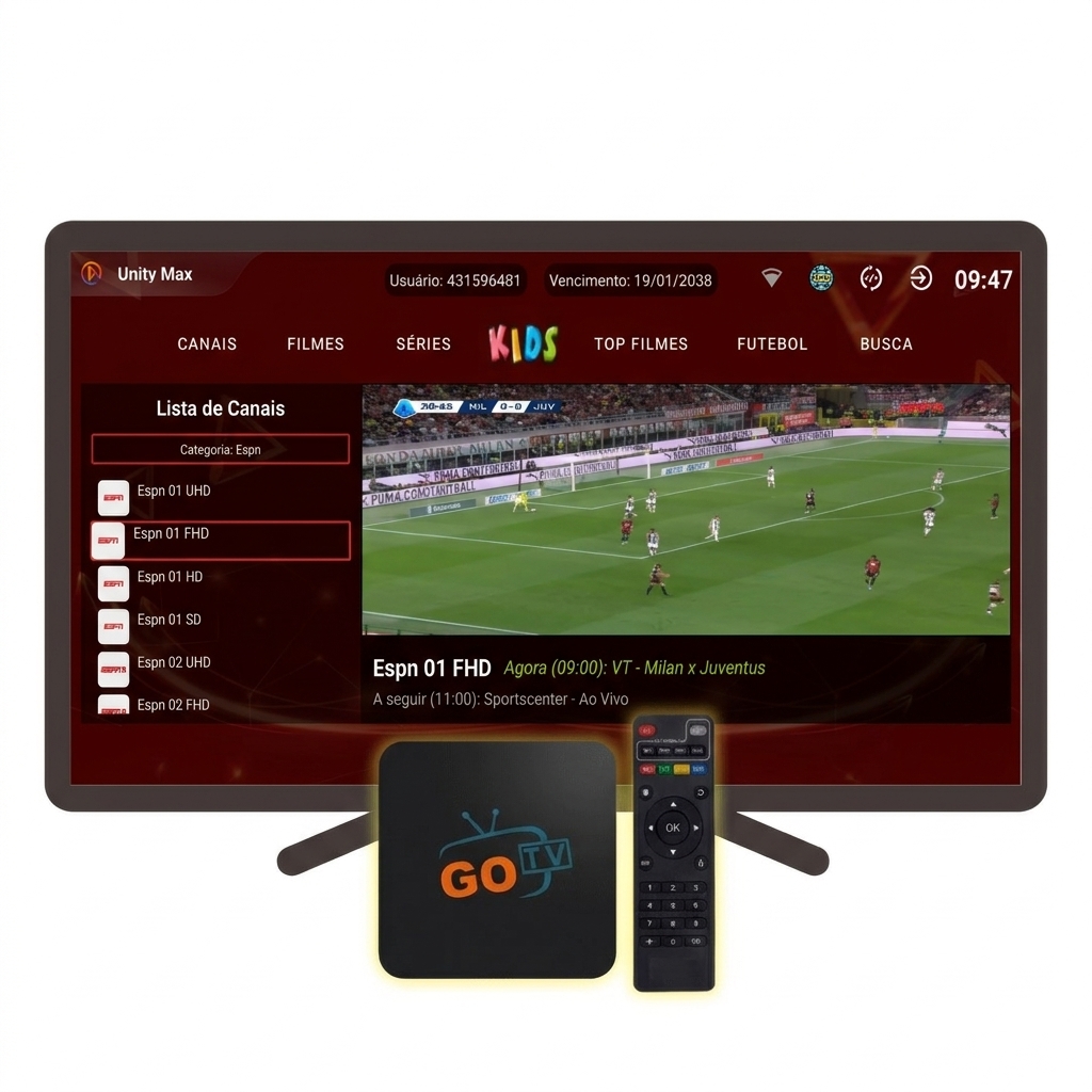 Interface GO TV